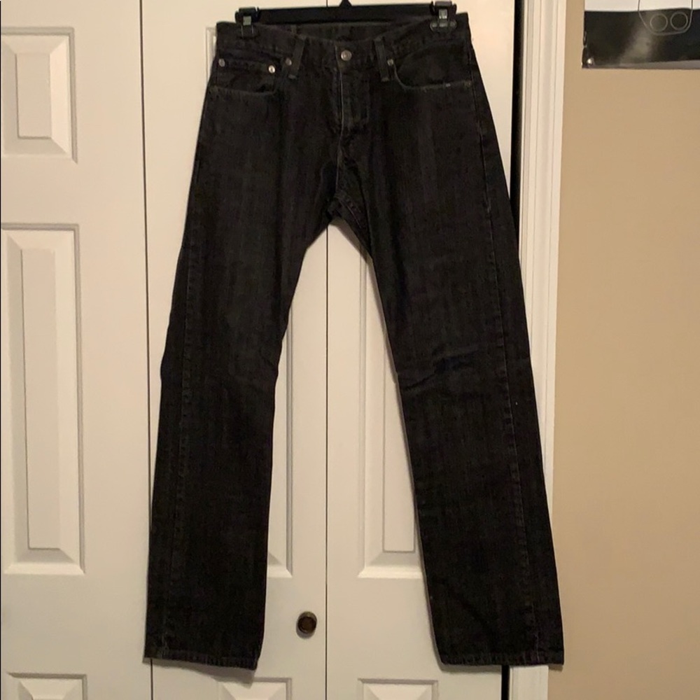 Levi Strauss Straight Jean (Black/Dark Grey)